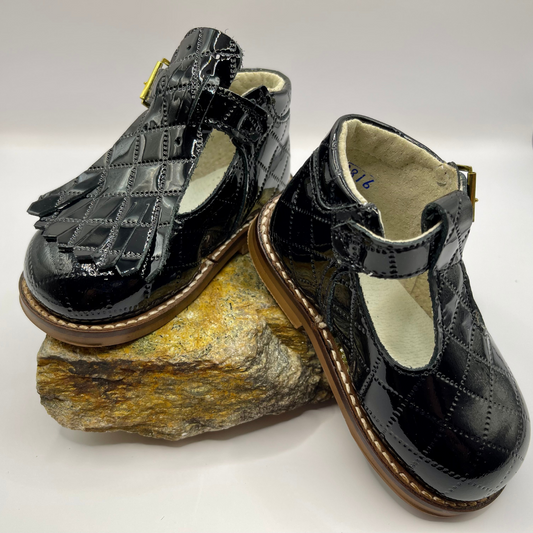 BABY GIRL BLACK PATENT