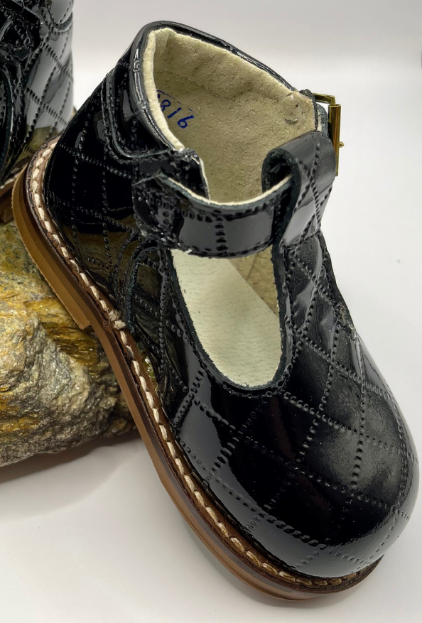BABY GIRL BLACK PATENT